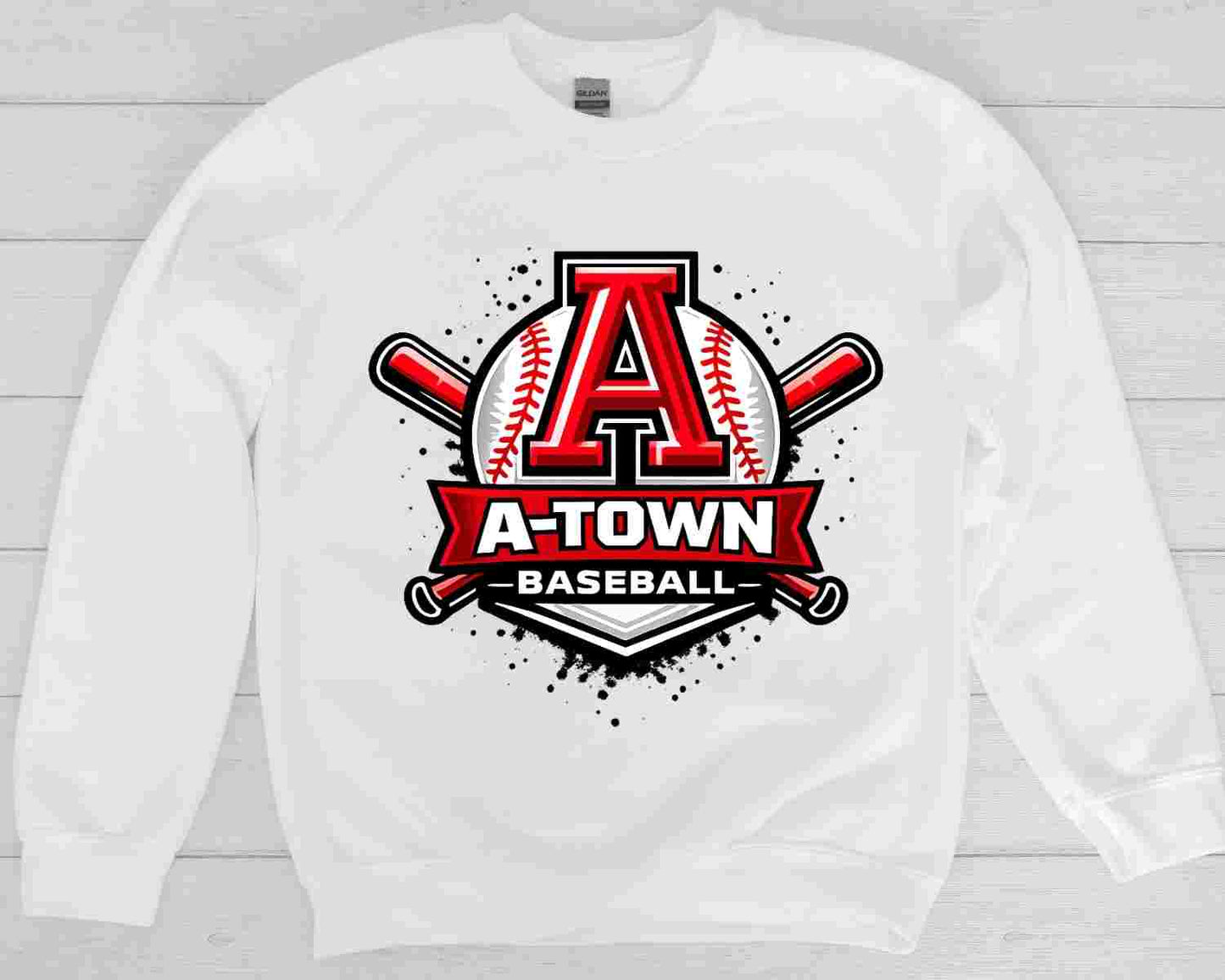 White A-Town Baseball Option 2