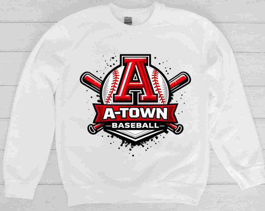 White A-Town Baseball Option 2