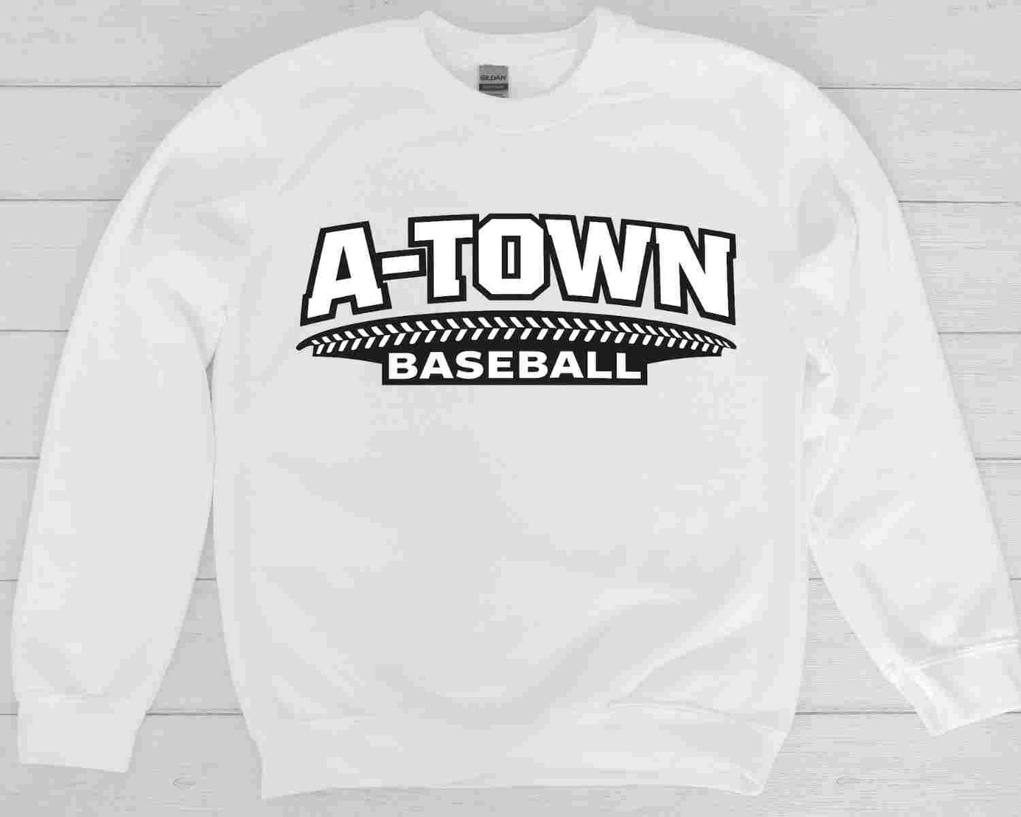White A-Town Baseball Option 3