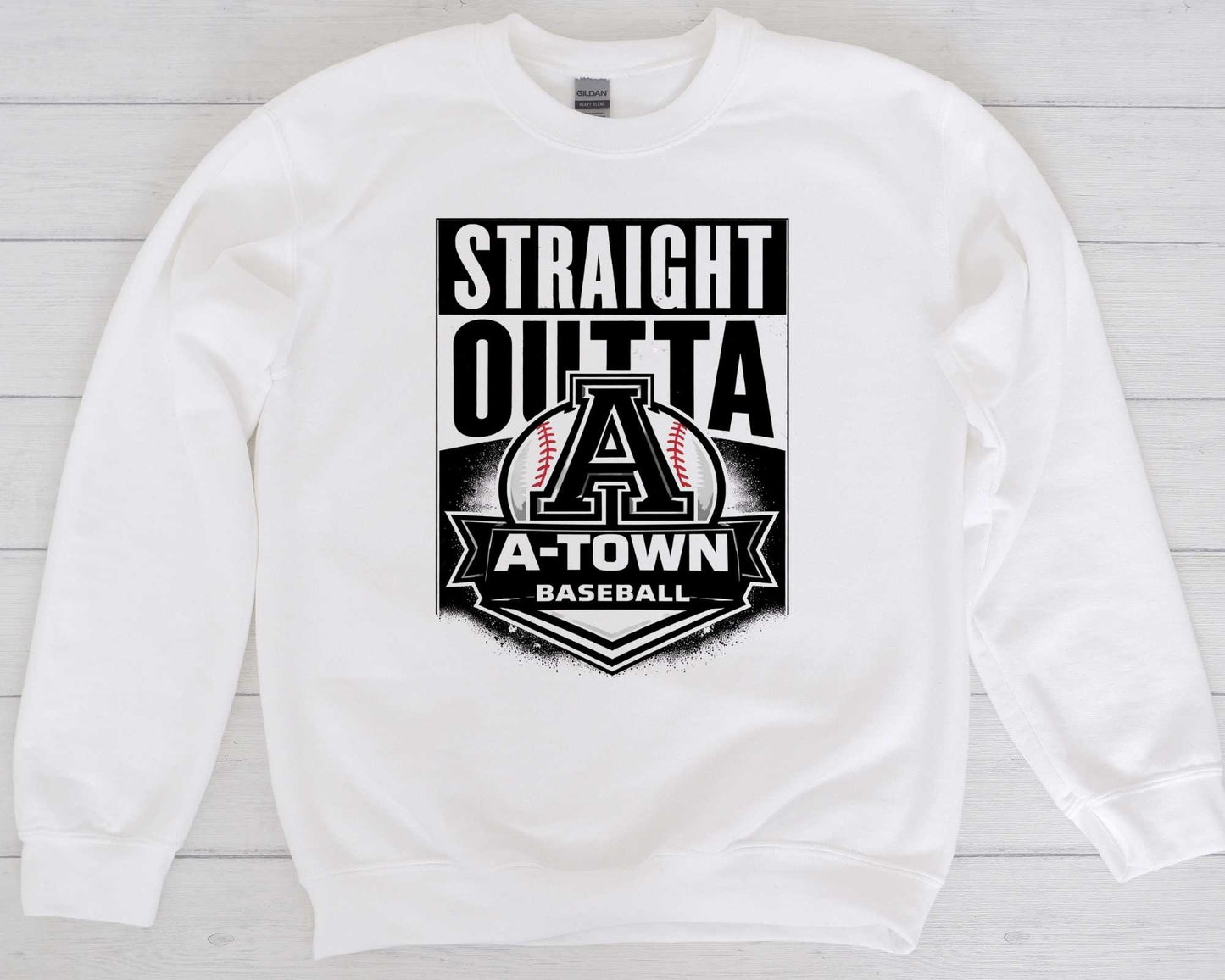 White A-Town Baseball Option 4