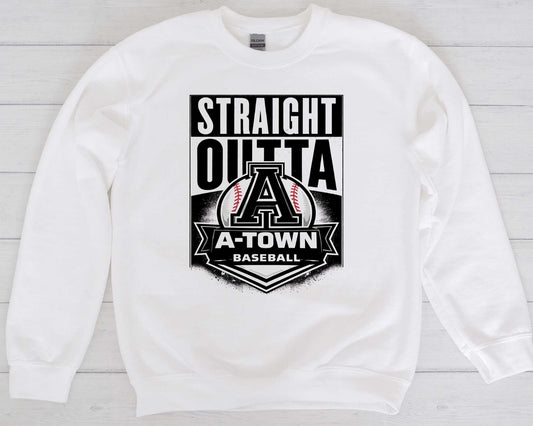 White A-Town Baseball Option 4