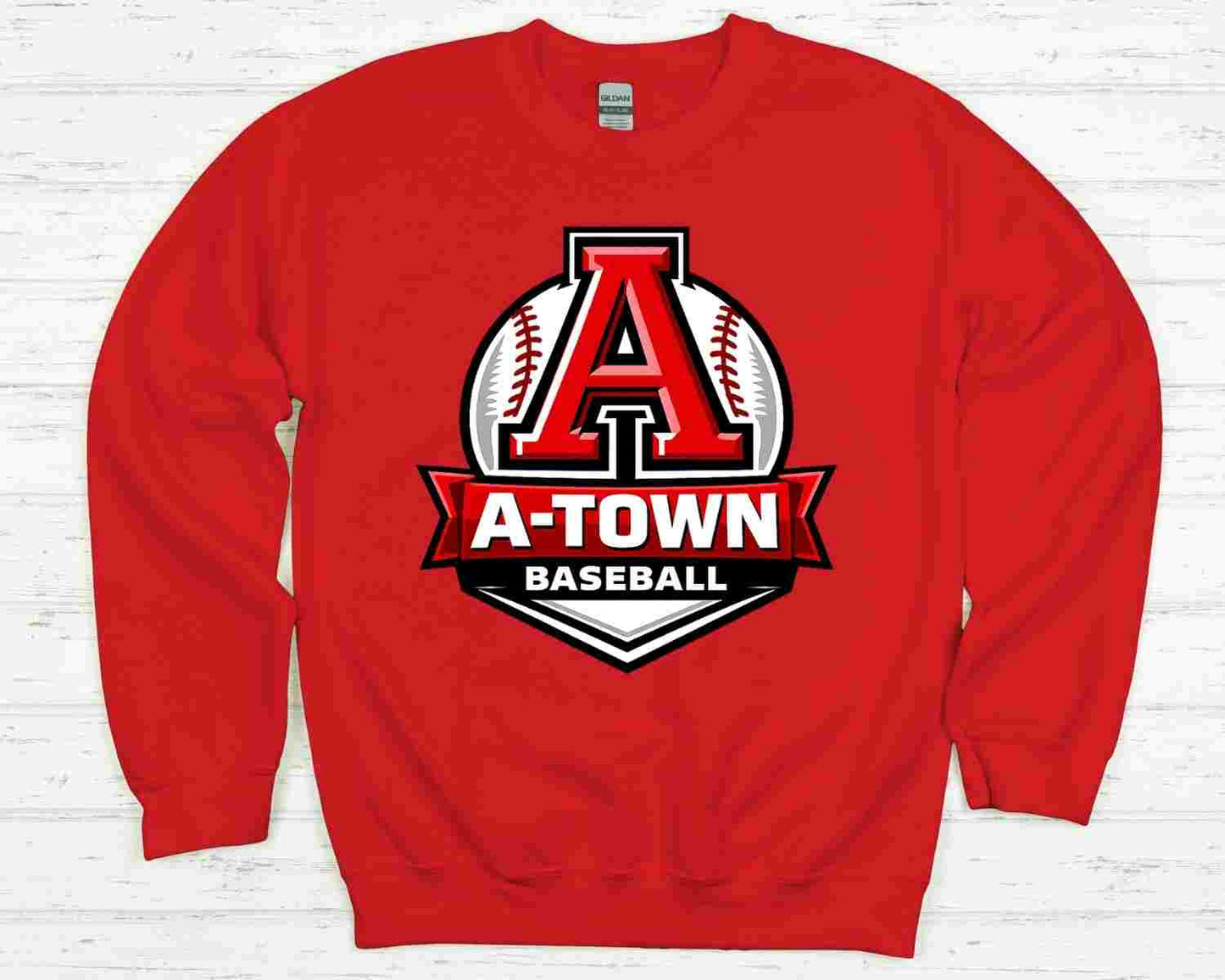 Red A-Town Baseball Option 1